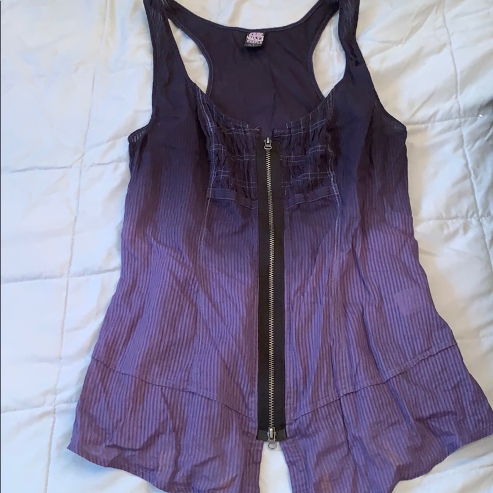 Free people racer back tank top size 0